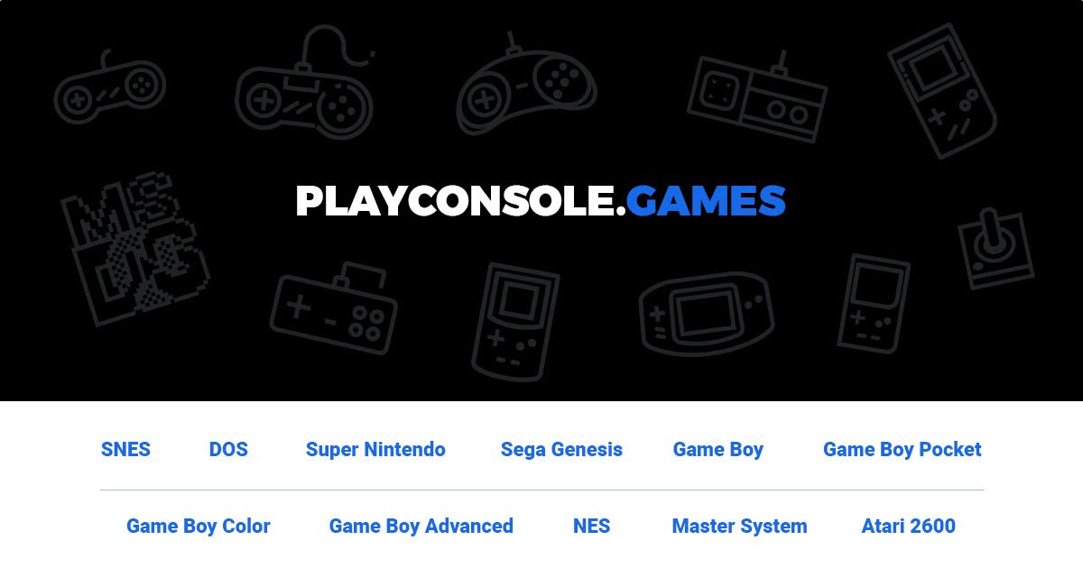 Play retro console games online at for free