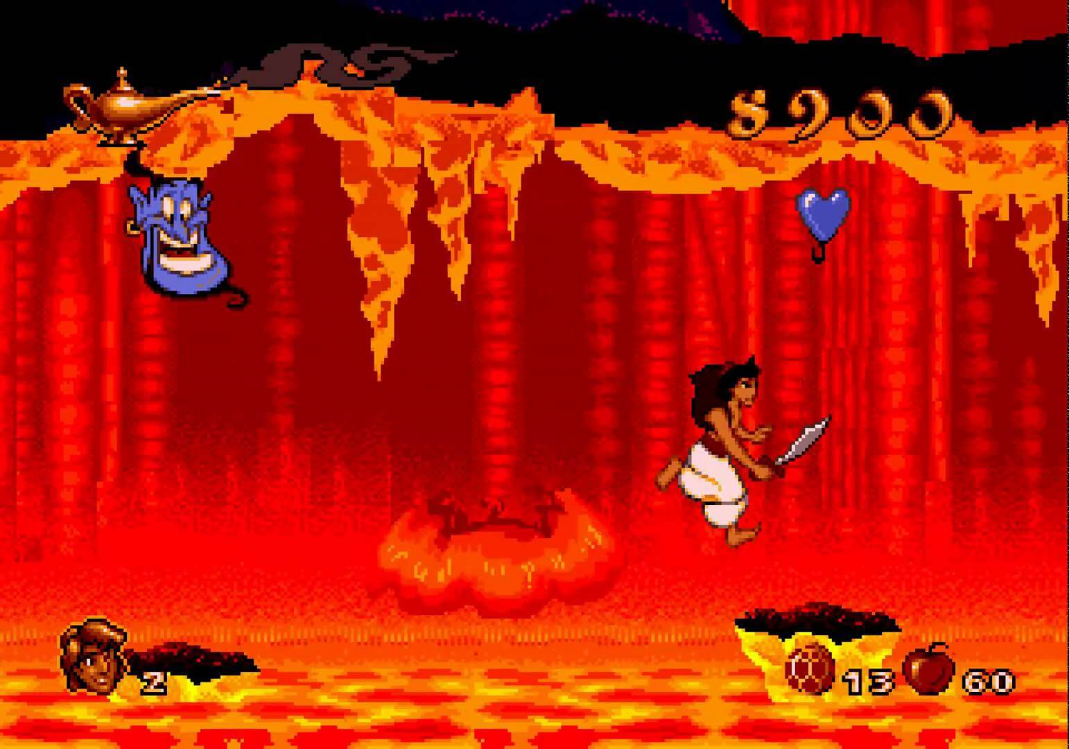 levels in aladdin sega game