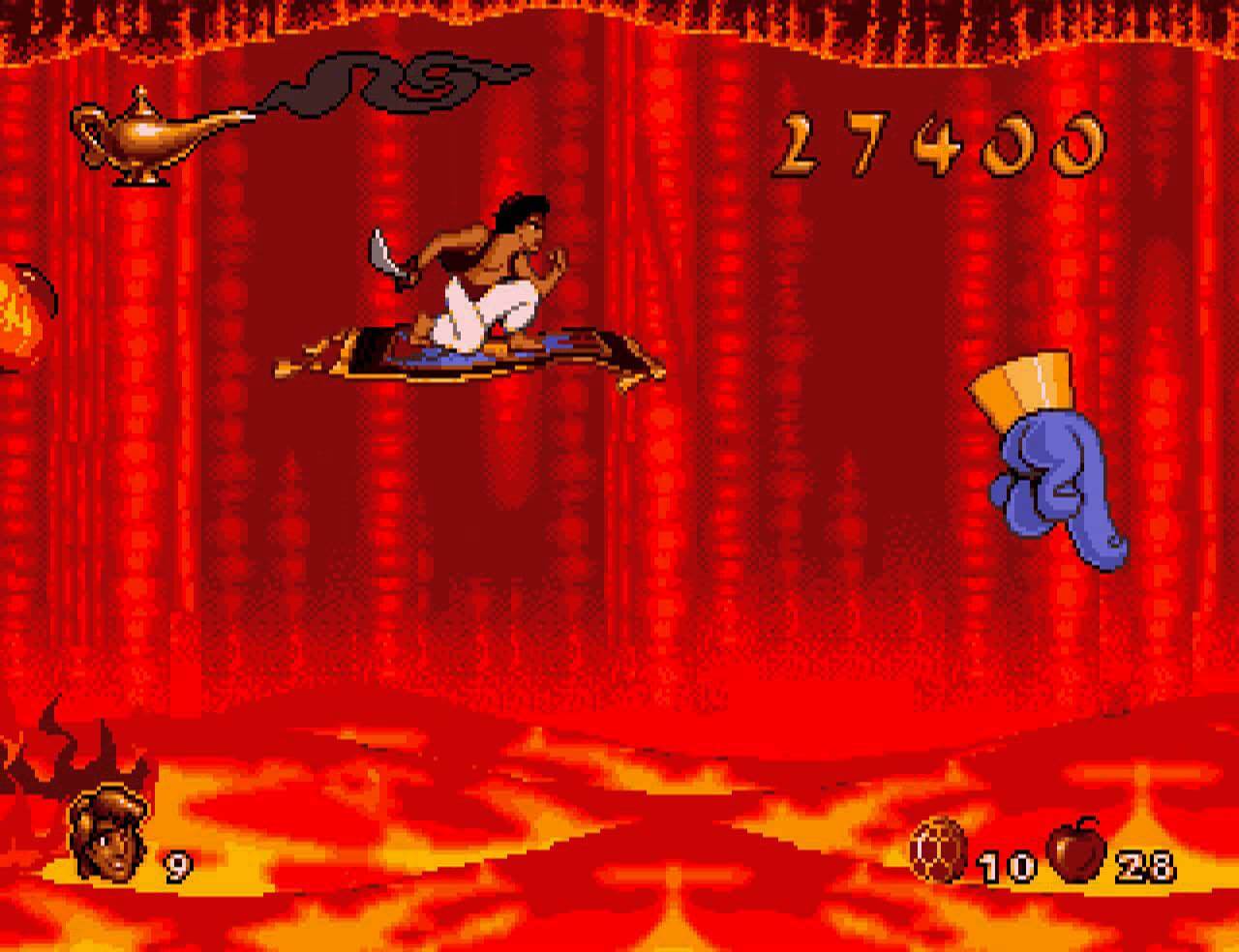 aladin game sega