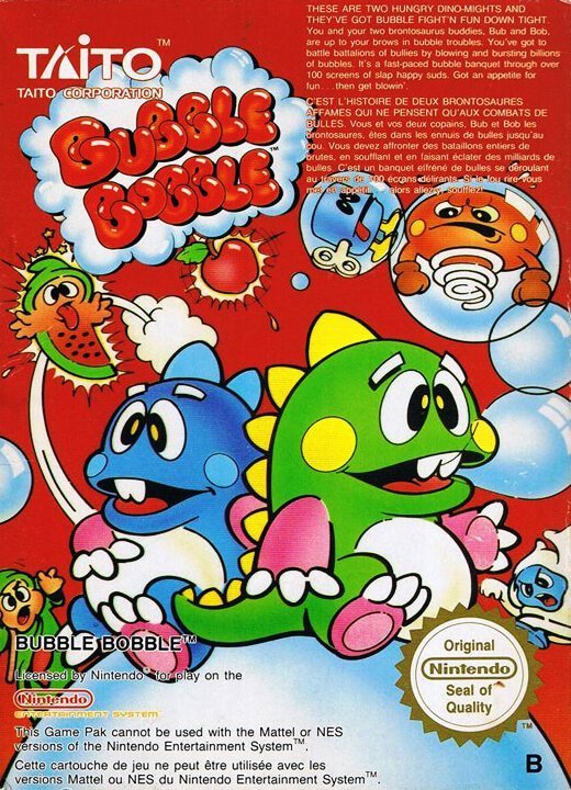 Play Bubble Bobble online (NES)