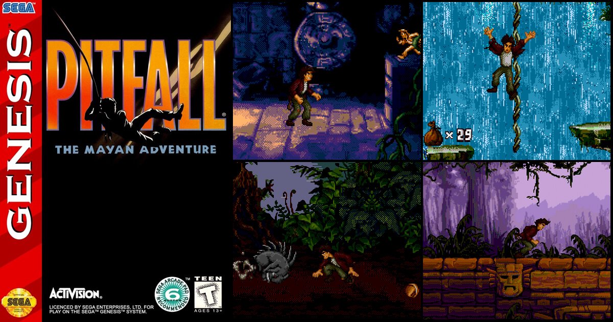 Play Pitfall The Mayan Adventure game online (Sega Genesis)