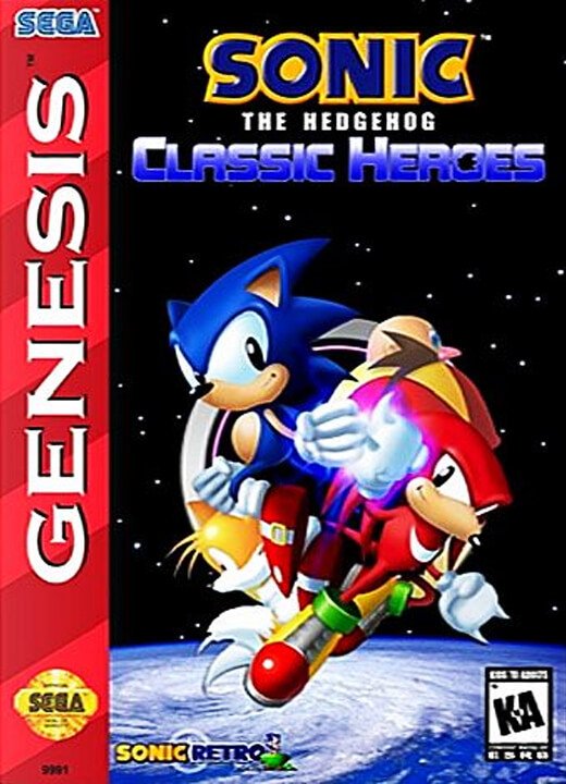 Buy Sonic Classic Heroes Sega Genesis Repro Game Cart Online in India 