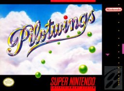 Pilotwings SNES front cover