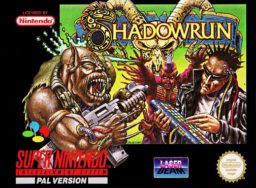 Shadowrun SNES front cover