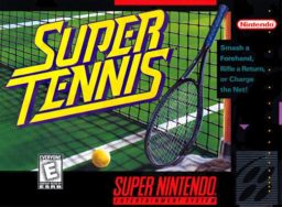 Super Tennis SNES front cover
